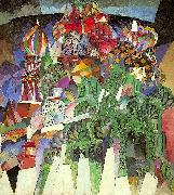 Lentulov, Aristarkh St. Basil's Cathedral oil painting on canvas